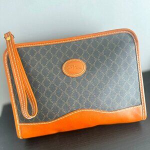 NEW authentic vintage Longchamp Men Leather Briefcase